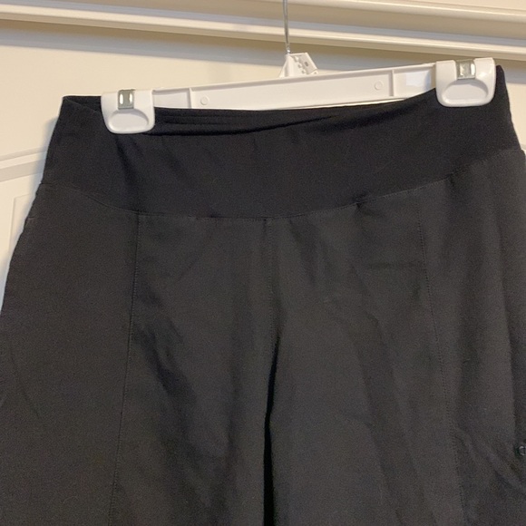 Adidas Womens Black Boot Cut Yoga Athleisure Pants Flat Front Size Small Lounge - Picture 7 of 13